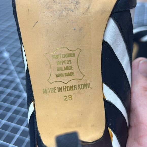 Vintage Jasmin Pumps Blue/White Striped Design 7 1/2B - Picture 5 of 8